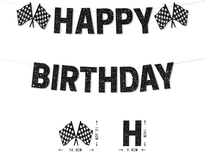 Race Car Happy Birthday Banner Race Car Birthday Party Racing Themed Birthday - Image 2