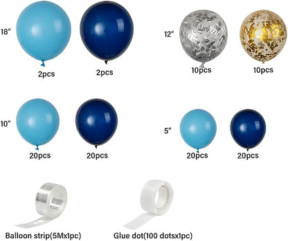 Restaurantware Balloon Arch Kit 104 Balloons, Glue Dot Balloon Decoration Set - Image 8