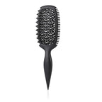 Curl Defining Brush, Vented Curly Hair Brush for Effortlessly Detangling Shaping and Styling, Candy Brush for Wet or Dry Hair Types for Women and Girl, Defining with Side Gear, Reduces Frizz (Black)