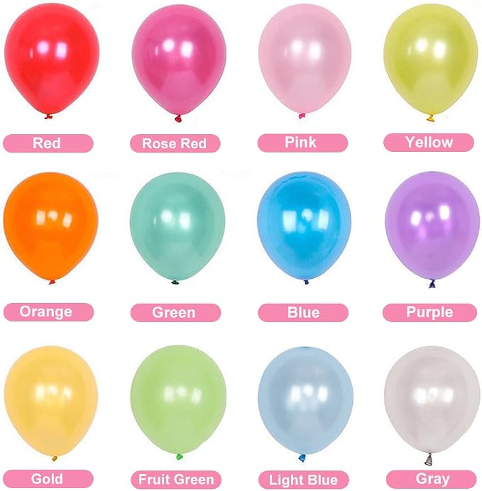 500 Pcs Balloons Assorted Color, 10 Inch - Image 4