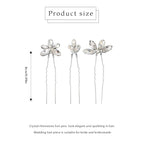 Rhinestone Wedding Hair Pins Decorative Bridal Hair Accessories Crystal Hair Clips for Women
