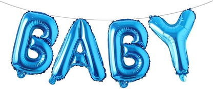 16 Inch Baby Letter Balloons Multicolor Foil Balloons BABY Balloons, Baby Shower by RUIANSI