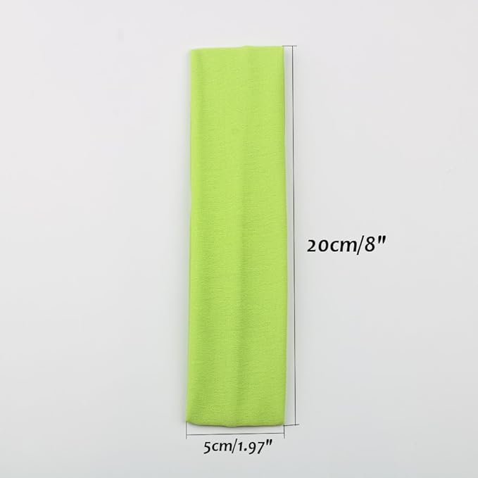 Yoga Sports Headbands,Pack of 24,Soft Elastic Stretchy Athletic Headband Workout Gym Sports Fitness Hair bands