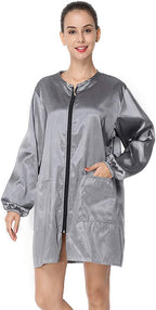 Polyester Fabric Salon Smock Professional Stylist Jacket Waterproof Haircut Cape Barber Apron