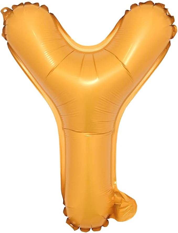 16" inch Single Orange Alphabet Letter Number Balloons Aluminum Hanging Foil by RUIANSI