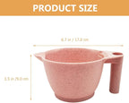 Luxshiny 2pcs Portable Hair Dye Mixing Bowl Tint Bowls for Hair Salon Material and Application