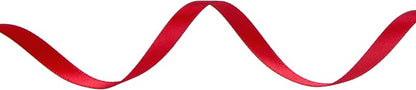 Ribbli Double Faced Red Satin Ribbon, 1/4” x Continuous 25 Yards, Use - Image 2