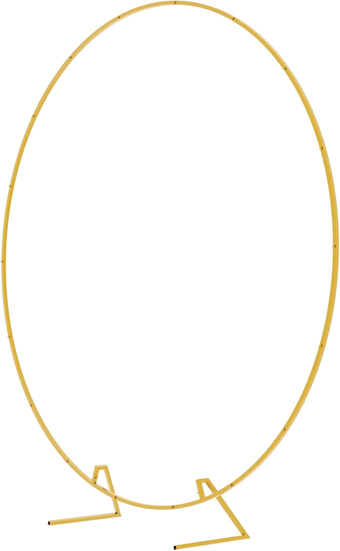Round Backdrop Stand 7.2FT Gold Metal Circle Balloon Arch Frame | Metal Circle - Image 2