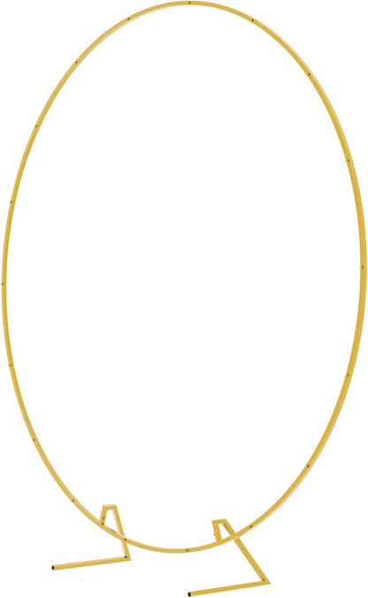 Round Backdrop Stand 7.2FT Gold Metal Circle Balloon Arch Frame | Metal Circle - Image 2