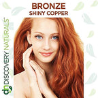 Red Henna Hair Color For All Kit | 100% All Natural Hair Dye & Beard Dye Powder (Bronze Shiny Copper) Organic, Herbal & Vegan Chemical & Cruelty Free Permanent Gray Coverage & Tinting