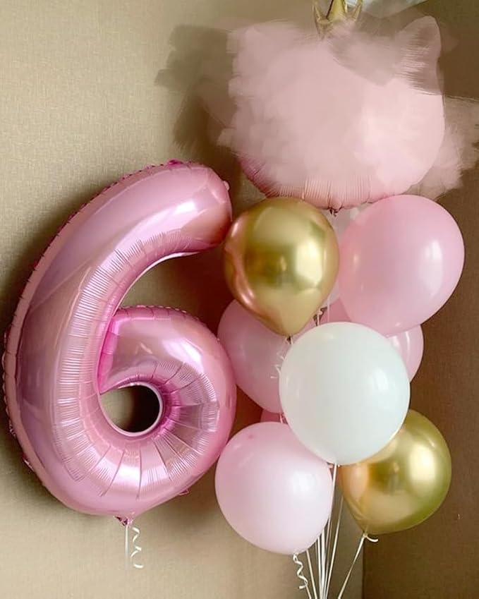 Number Balloons Pearl Pink 19 Balloon 40 inch - Image 2