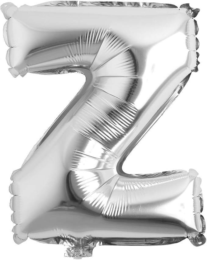32 inch Letter Balloons Silver Alphabet Number Balloons Foil Mylar Party by REIANS