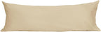 Sunflower Body Pillowcase 100% Cotton Long Pillow Cover/Case Envelope Closure 1 Pack, 21×54 inches Sandshell, Soft and Breathable