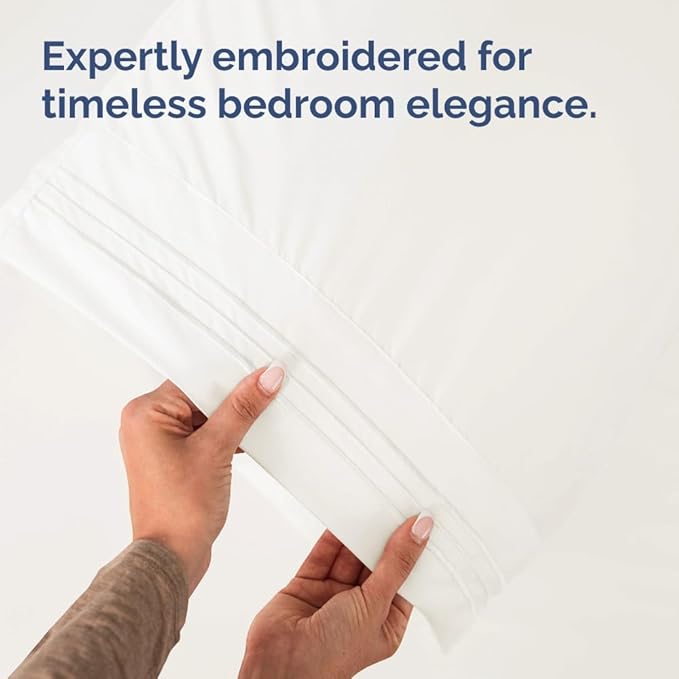 Queen Pillow Cases Set of 10 - Ultra Soft Hotel Quality Pillowcase Covers - Comfy & Wrinkle Free - Shrink, Stain and Fade Resistant - Machine Washable Pillow Protectors - 10 Piece Set - Antique White