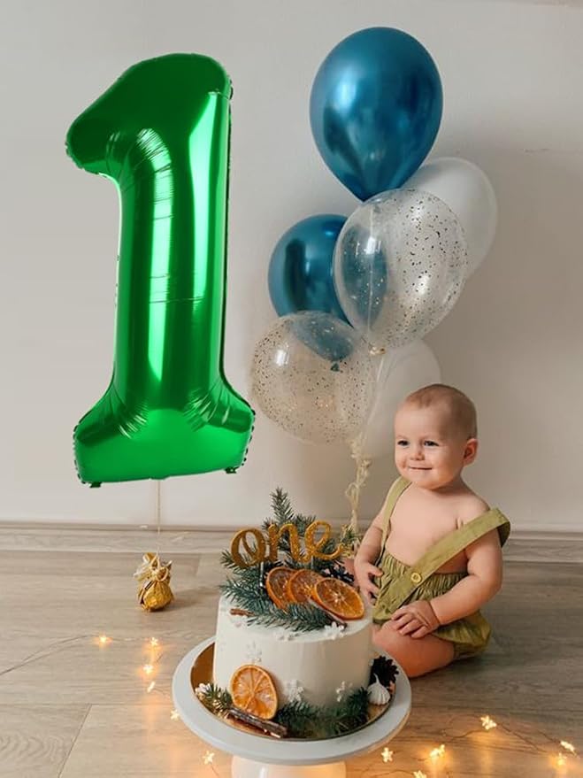 Number 8 Balloons 40 Inch for 8 18 Birthday Party Decorations, Dark Green | - Image 5