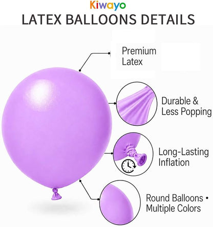 Pink and Purple Balloons Different Size 12 5 inch - Image 7