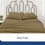 SKY BEDDINGS King Pillowcase Set of 2 - Soft Brushed Microfiber Pillow Cases with Envelope Clouser - Wrinkle-Free, Fade-Resistant Pillow Covers - 20 x 40 Inches, Taupe