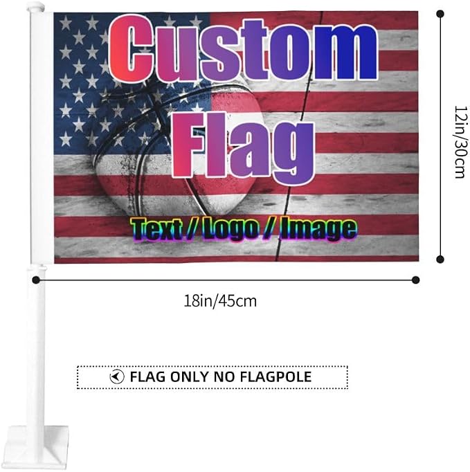 Custom Car Flag Add Your Own Design Here Small Car Flags Double Side - Image 4