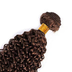 Brown Human Hair Bundles Chocolate Brown Kinky Curly Bundles 18 Inch Niegmeag Peruvian Virgin Remy Hair Extensions Double Weft Color 4 Kinky Curly Bundle Hair Weave 100g