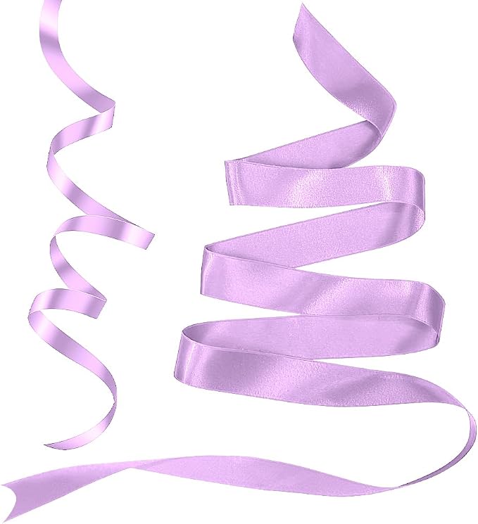 Purple Ribbon for Gift Wrapping 3/8 in 25 Yards Satin Christmas Ribbon for Hair - Image 3