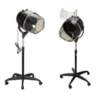 Black,B,Adjustable Hooded Floor Hair Bonnet Dryer, Machine Standing Steamer W/Wheels for Salon Home Sp Professional Hair Salon Equipment