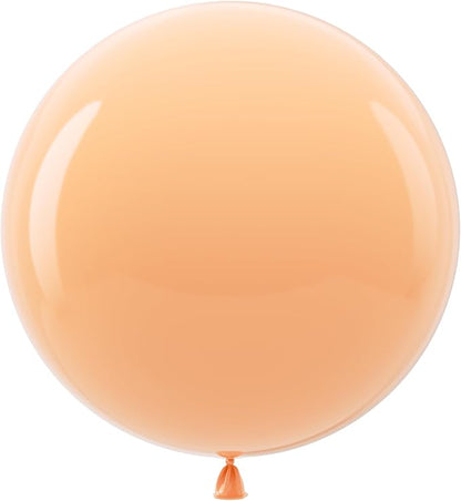 Bezente Nude Latex Round Balloons Latex Party Round Balloons 36 Inch 8 Pack | by Bezente