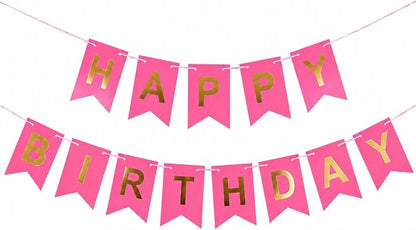 Rose Happy Birthday Banner Sign by Unknown