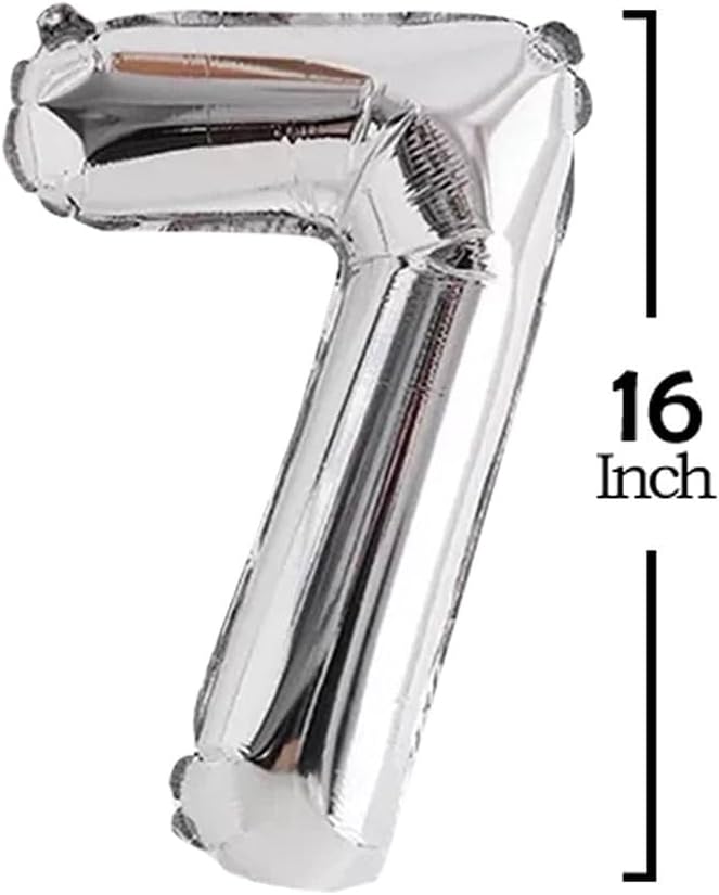 Silver 2027 Foil Number Balloons - Image 3