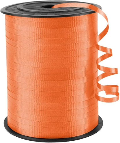 Orange Crimped Curling Ribbon, 1/5" Wide x 500 Yards Christmas Curling Ribbons by KMERLIFE