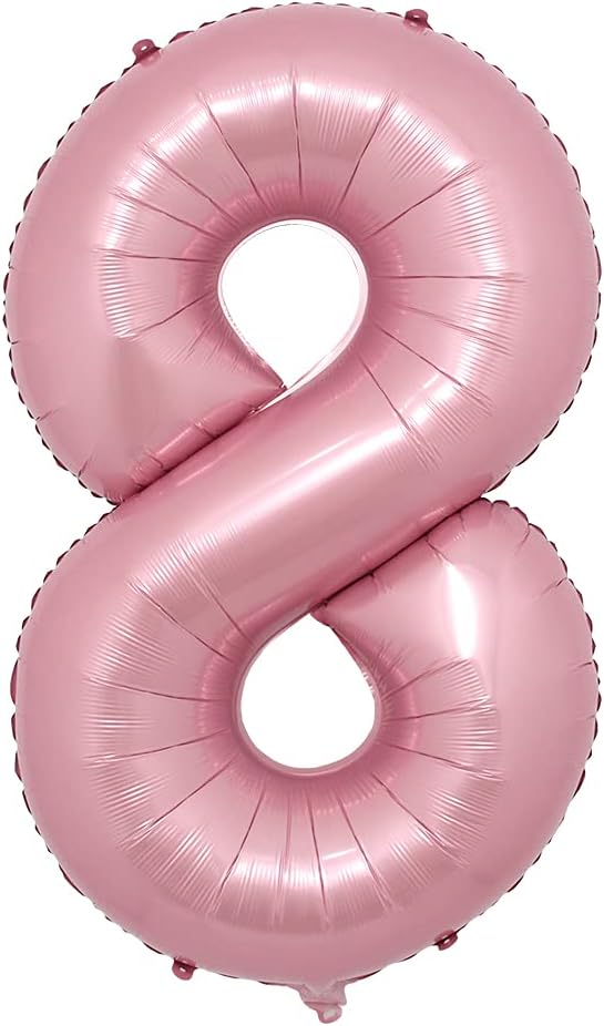 16 Inch Pink Foil Number Balloons Digital Globos Birthday Wedding Party by RUIANSI