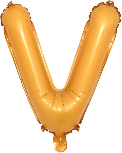 16" inch Single Orange Alphabet Letter Number Balloons Aluminum Hanging Foil by RUIANSI