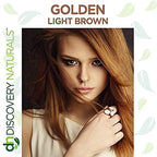 Brown Henna Hair Color For All Kit | 100% All Natural Indigo Powder Hair Dye & Beard Dye (Golden Light Brown) Organic, Herbal & Vegan Chemical & Cruelty Free Permanent Gray Coverage & Tinting