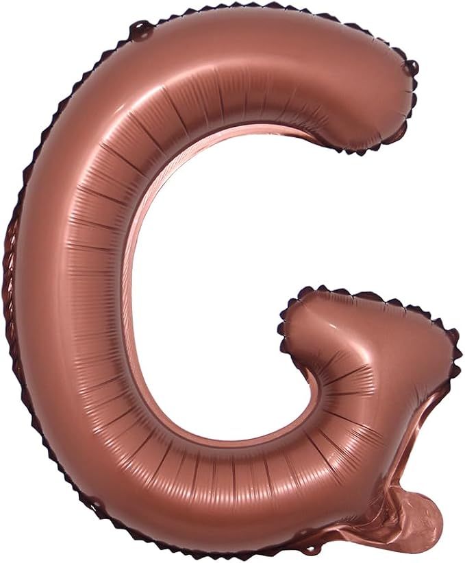 Chocolate Color Letter Number Foil balloons 1pc 16inch Alphabet Digital by RUIANSI