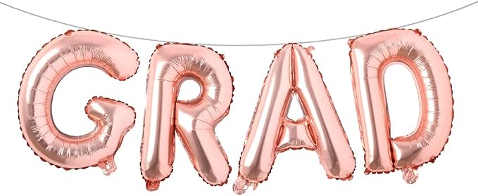 Foil Balloons Congrats Graduation Party Balloons Congratulations Letter Grad by RUIANSI