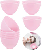 8 Piece Silicone Mixing Bowl Set, 3.93-Inch Microwaveable Silicone Bowls, Facial Bowls for Aestheticians, for Facial Masks, Mud Masks and Other Skin Care Products