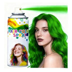 Green Temporary Hair Color Spray - Washable & Natural One-Time Use Hair Wax for Women & Kids & Adults - Strong Hold for Halloween, Cosplay, Party, Washes Out Easily