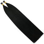 YoungSee 26 Inch I Tip Hair Extensions Human Hair Black Itip Extensions Black I Tip Hair Extension Real Human Hair Jet Black 50s 50g