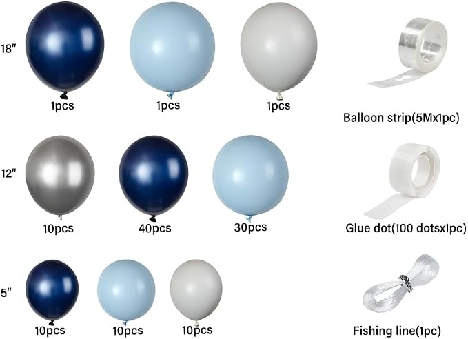 Restaurantware-Balloonify Balloon Garland Set, 1 Party Decoration Kit - Image 8