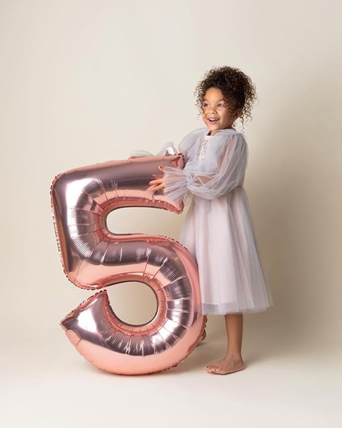 Number 8 Balloons 40 Inch for 8 18 Birthday Party Decorations, Rose Gold | - Image 3