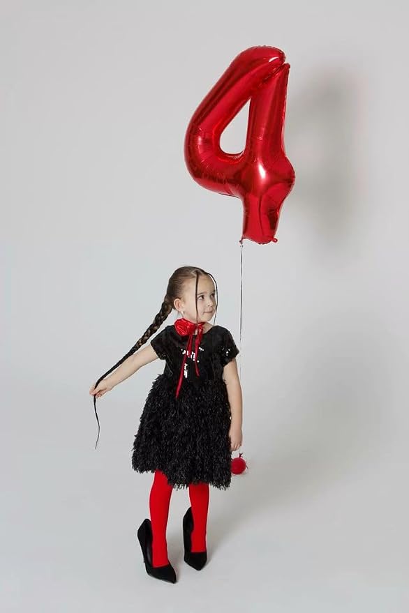 Numbers 30 Balloon 40Inch Red Balloons - Image 2