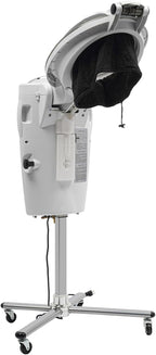 Salon Hair Steamer, 12 Color Multi-Function, Standing, O3 Ozone, Adjustable, White