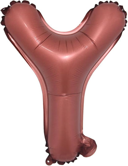 Chocolate Color Letter Number Foil balloons 1pc 16inch Alphabet Digital by RUIANSI