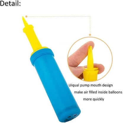 Portable Hand-Held Air Pump for Inflatables, Double Action Balloon Pump | - Image 4