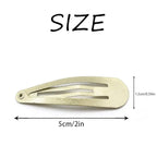 Dofash 12PCS Snap Hair Clips For Women-Non Slip & Metal Hair Barrettes, 5cm 2'' Small Clips For Thin & Fine Hair,Blonde