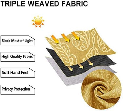 DWCN Ombre Blackout Curtains for Bedroom - Image 6