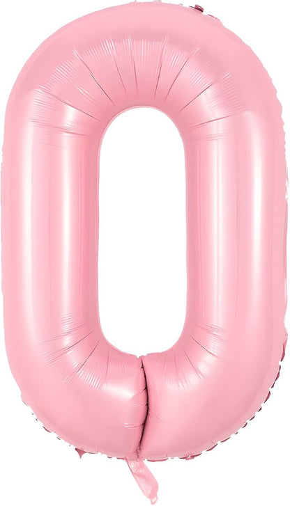 40 Inch Pink Number 0 Balloon Suitable by Unknown