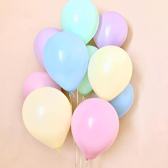 Voircoloria 110pcs Pastel Macaron Latex Party Balloons, 12inch | - Image 3