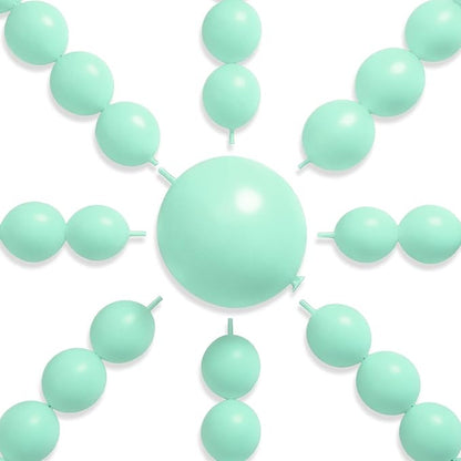 PartyWoo Mint Latex Balloons, for Birthday, Anniversary, Valentine's Day by PartyWoo