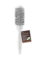 Cricket Ultra Smooth Coconut Thermal Hair Brush – 1.5” Ceramic Barrel, Coconut Oil and Keratin-Infused, Anti-Static Heat-Resistant Bristles, Textured Handle for Styling All Hair Types