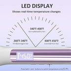 Faszin Hair Straightener, Fast Heat Titanium Flat Iron with Negative Ions to Create Sleek Style, 2 in 1 Straightener and Curler Dual Voltage Styling Tool for Professional Salon Straighten/Curl/Wave